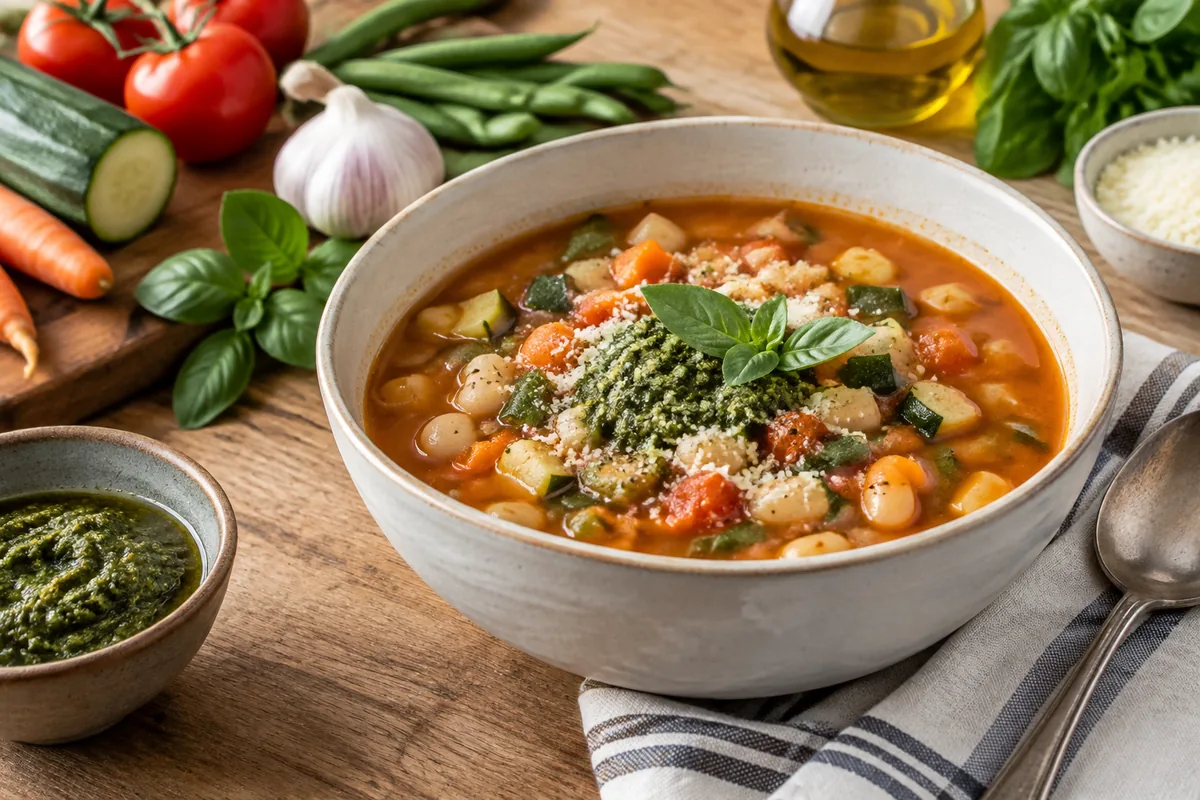 Comment préparer une soupe au pistou provençale pour 6 personnes