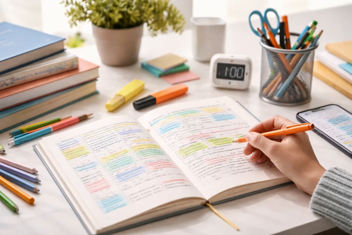 Comment établir un programme de révisions efficace pour le Bac et le Brevet